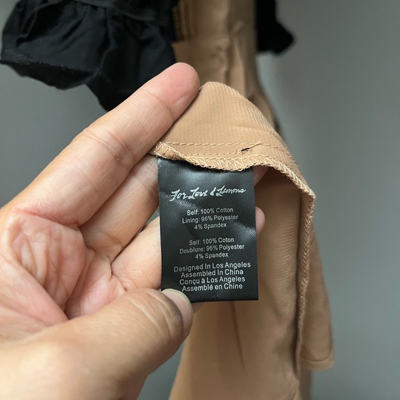 For Love & Lemons Eyelet Swing Black Dress Extra Small NWT - Picture 12 of 15